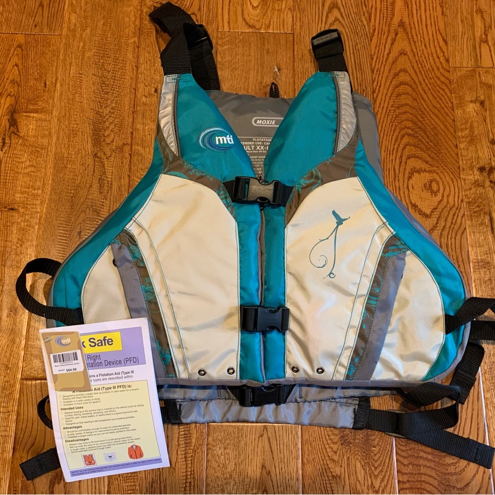 Brand New MTI kayak paddle board life jacket 2x-3x large